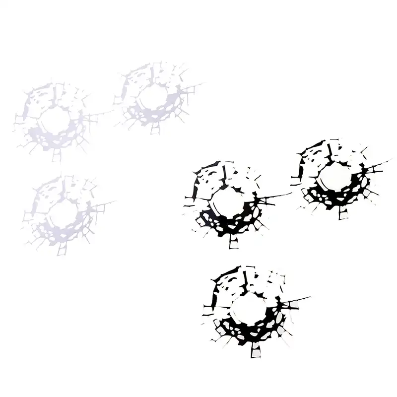 弾痕 ガラス トップ 画像