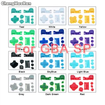 

ChengHaoRan Multi Color Full Buttons Set For Nintendo GameBoy Advance SP For GBA SP R L A B D-Pad Buttons