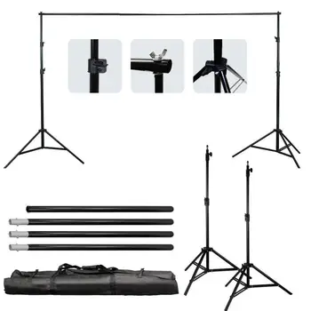 

2m*3m Photography Backdrop Background Support Stand System Kit Backdrop Screen For Video Photo Studio