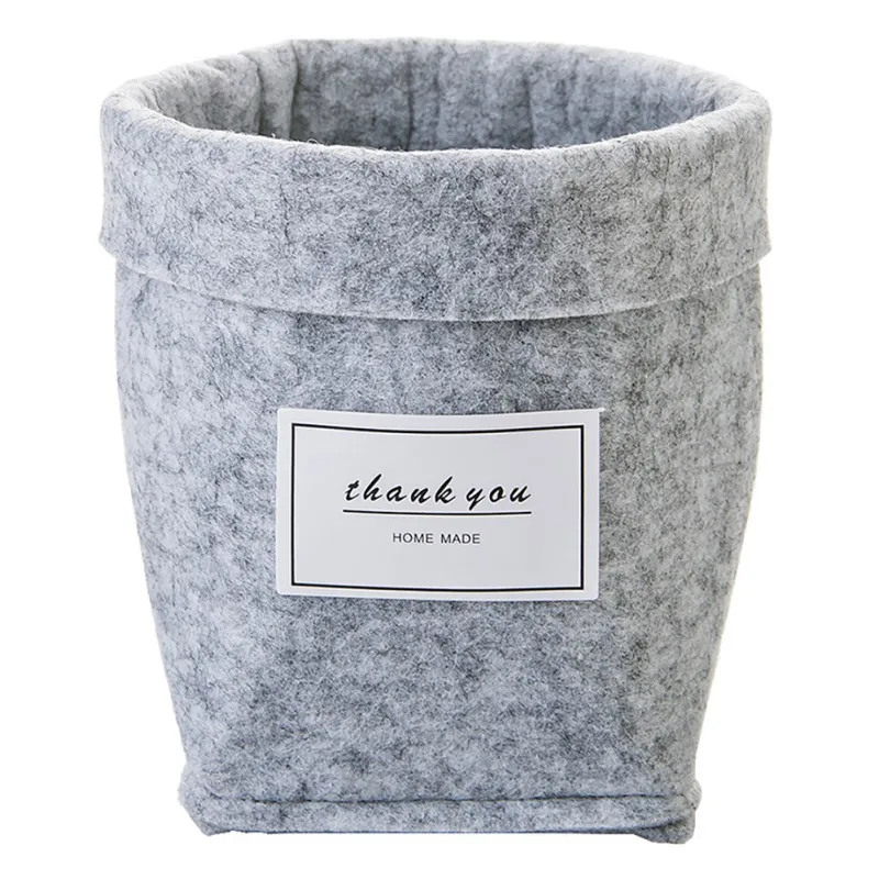 Nordic Style Home Flower Pots Retro Room Decorations Felt Desktop Basket Fleshy Pot Minimalist | Дом и сад