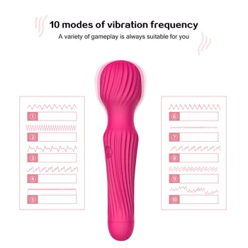AV Stick Powerful Multi-mode Vibrator Vagina Clitoris G-spot Female Masturbator Dildo Anal Plug Female Sex Toy Male Adult Shop 3