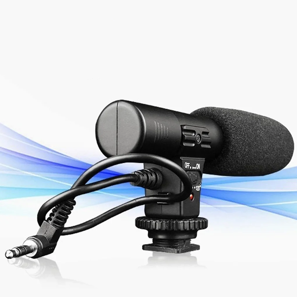 MIC-01 стерео камера-регистратор с микрофоном для Nikon Canon DSLR камеры компьютера ПК мобильного телефона микрофон для Xiaomi iphone 8 X samsung
