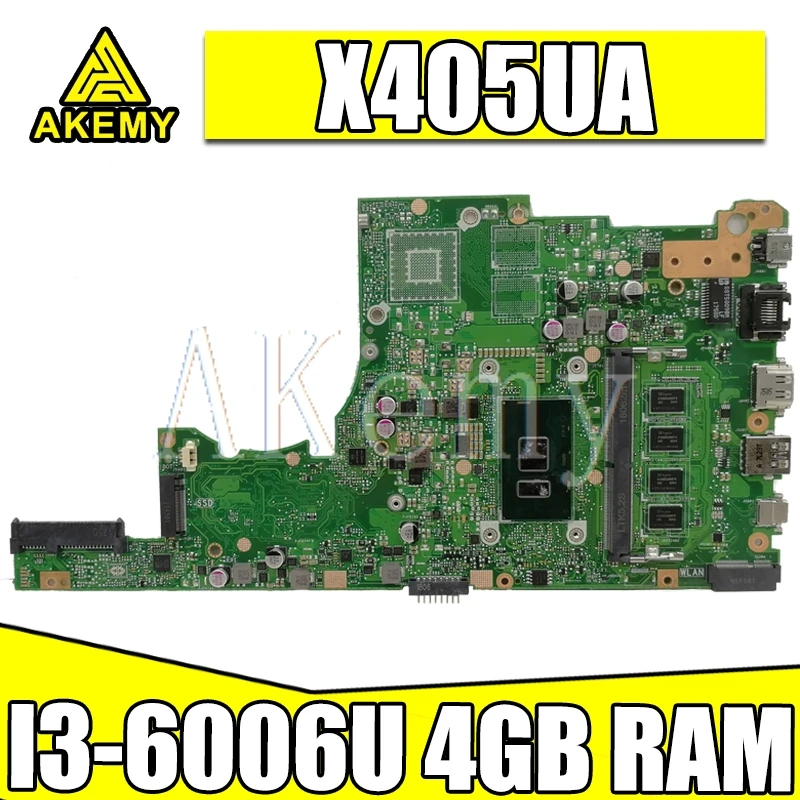  Akemy X405UA For ASUS X405U X405UN X405UR X405URR X405URP X405UQ X405UF Laotop Mainboard X405UA Mot