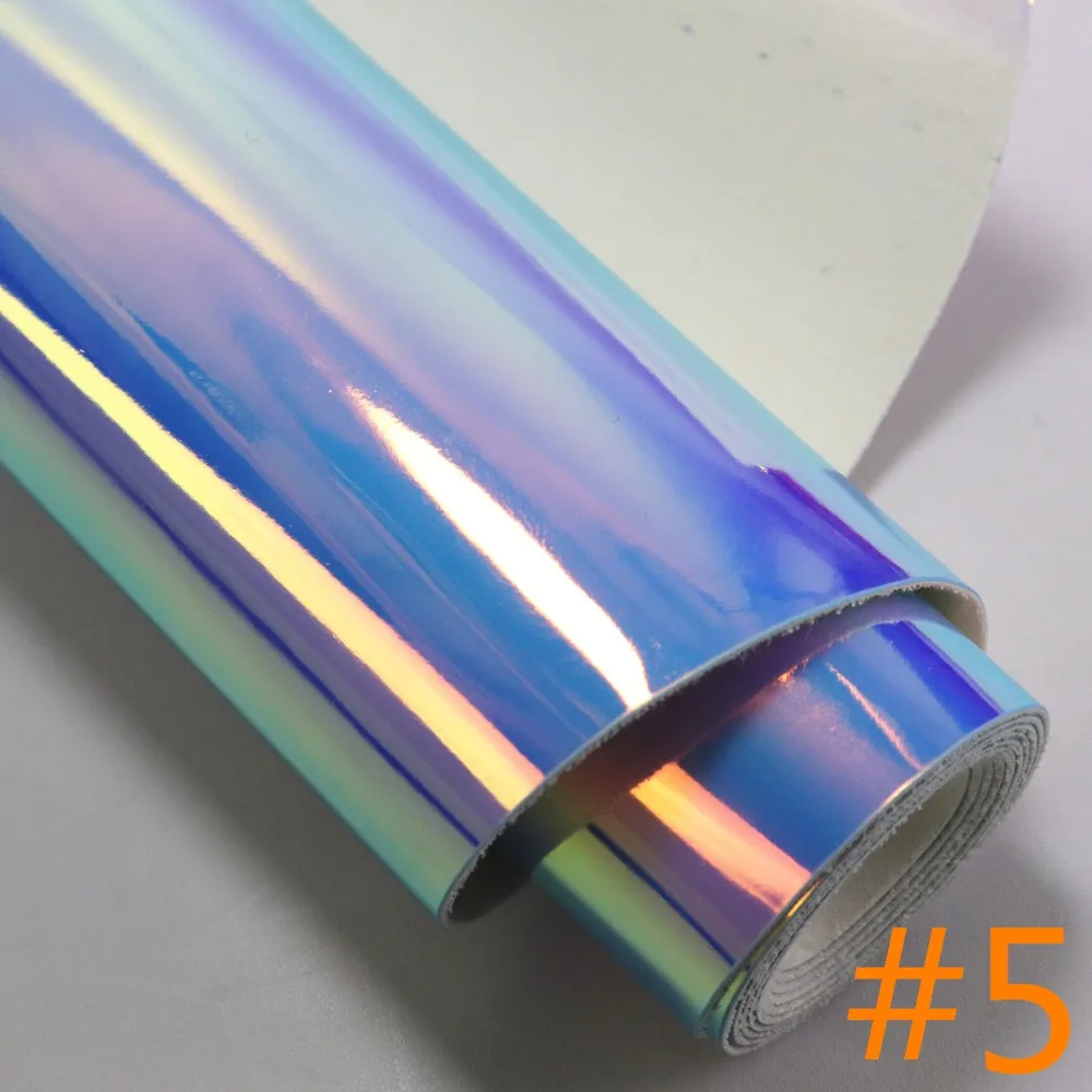 30x134cm Roll Iridescent Holographic Mirror Faux Radium Film Special Leather Laser Synthetic Fabric For Bag Bow Earring BH002 vinyl fabric vinyl sewing fabric