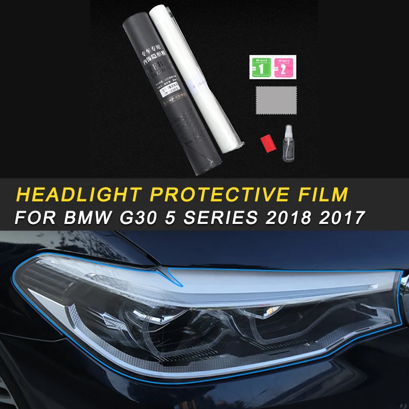

Auto Car Headlight Protective Film High Strength Anti Scratch Protector Exterior Accessories for BMW G30 5 Series 2018