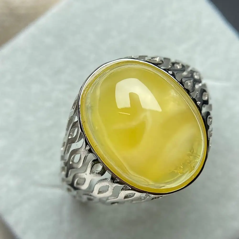Янтарный мужское кольцо bague homme талисманы joyas biżuteria Роскошные ювелирные изделия