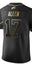 Custom Embroidery For American Men Women Kid Youth Josh Allen Black Football Jersey