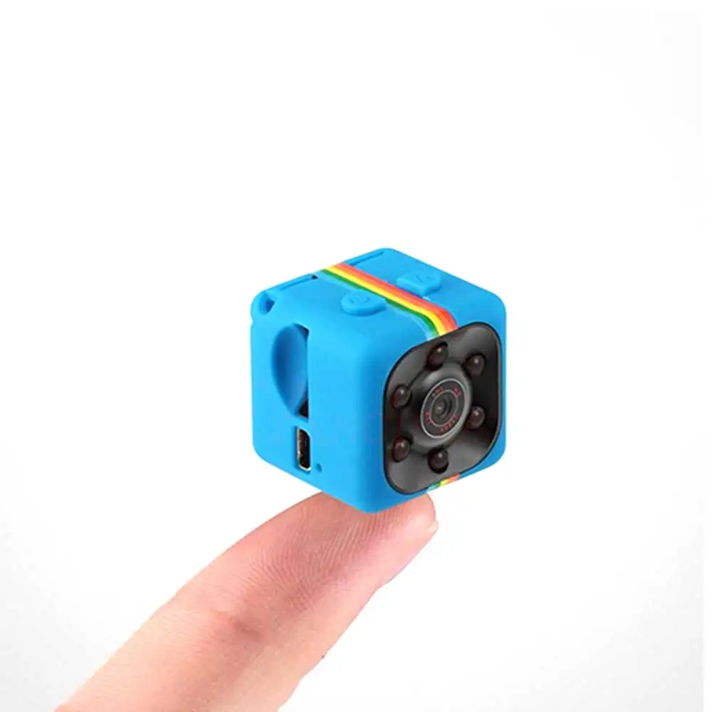 SQ11 мини-камера, диктофон, датчик ночного видения, видеокамера, видеорегистратор для движения, микро камера, Спортивная DV, автомобильная домашняя маленькая камера SQ 11 - Цвет: Blue