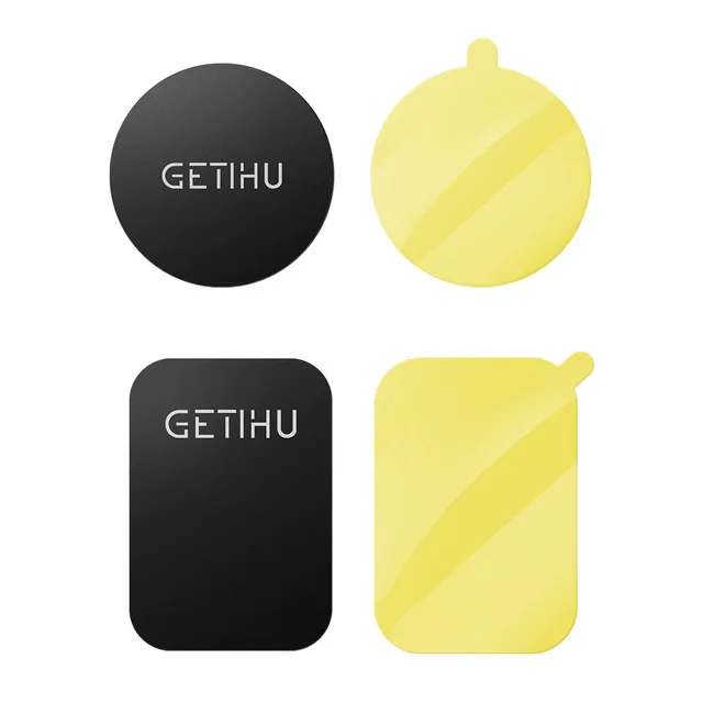 GETIHU Magnet Metal Plate Magnetic Disk Phone Stand Magnet Metal Plate Iron For Car Phone Holder - Цвет: 1Set