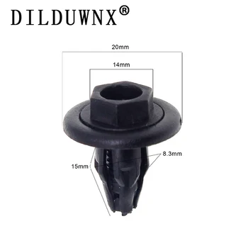 

DILDUWNX is suitable for Toyota car fastener clip 100 pieces YT-1124 diameter 8mm car hexagonal screw bumper punching nail