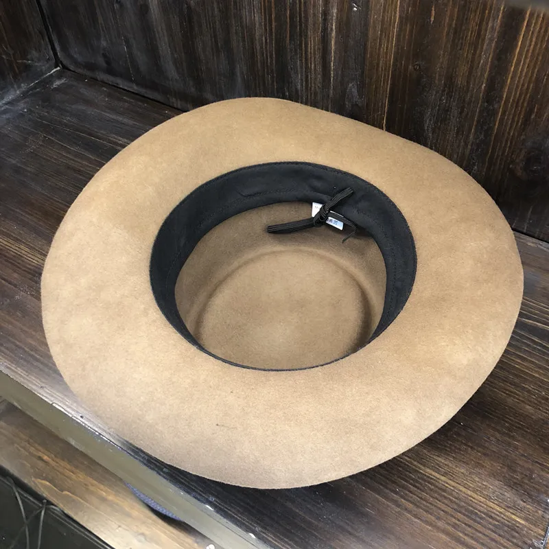 01911-HQ-FW067016A однотонная шерстяная лента PU Шляпа Fedora Мужская и женская панама джазовая, шляпа