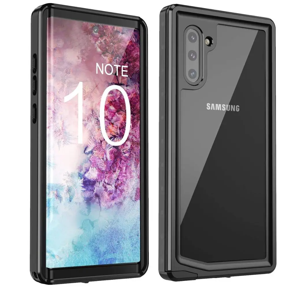 

For Samsung Galaxy Note10 IP68 Waterproof case Shock Dirt Snow Proof Protection for Galaxy Note10 phone case With Touch ID Cover