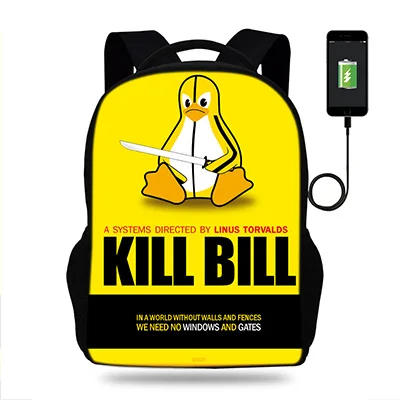 Рюкзак Kill Bill для подростков школьный рюкзак для девочек детские школьные сумки Детский студенческий рюкзак для ноутбука лучший подарок книжная сумка