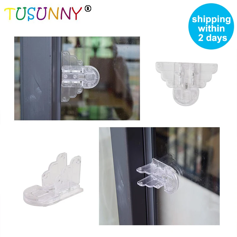 TUSUNNY 1pcs Baby Safety Lock for Sliding Door Window baby sliding window stop lock Children Protection Lock Drawer Cabinet Door