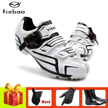 TIEBAO велосипедная обувь mtb для мужчин и женщин самоблокирующиеся горный велосипед кроссовки Чехлы велосипедные перчатки sapatilha ciclismo mtb SPD обувь