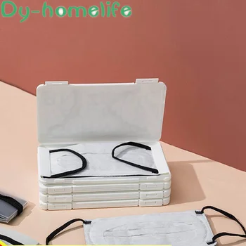 

PP Plastic Mask Storage Box Korean Cartoon Portable N95 Medical Masks Storage Outdoor Home Travel Anti-virus Hygiene Products