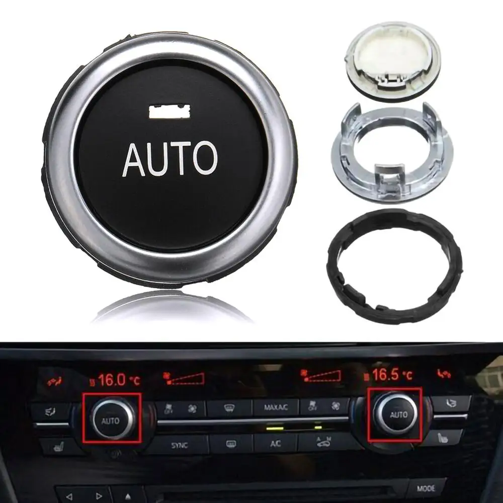 Autos Temperature adjustment Rotation Knob Button Switch For BMW 5-7 Series X5 X6 F10 F01 A/C Car Air Conditioning | Автомобили и