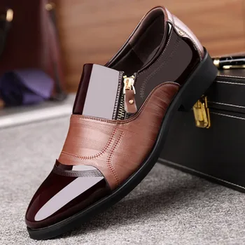 

2019 autumn new large men's shoes formal wedding shoes British youth office business men shoes NX095224