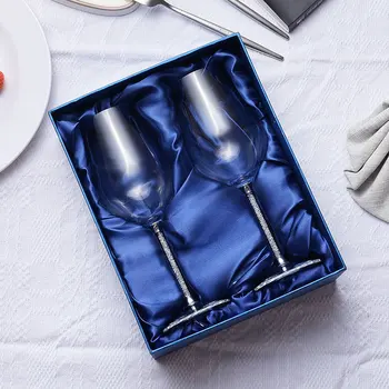

Wedding Glasses Champagne Flutes Wine Glass Crystalline Luxury Party Gift Toasting Goblet Crystal Brand Design H1023