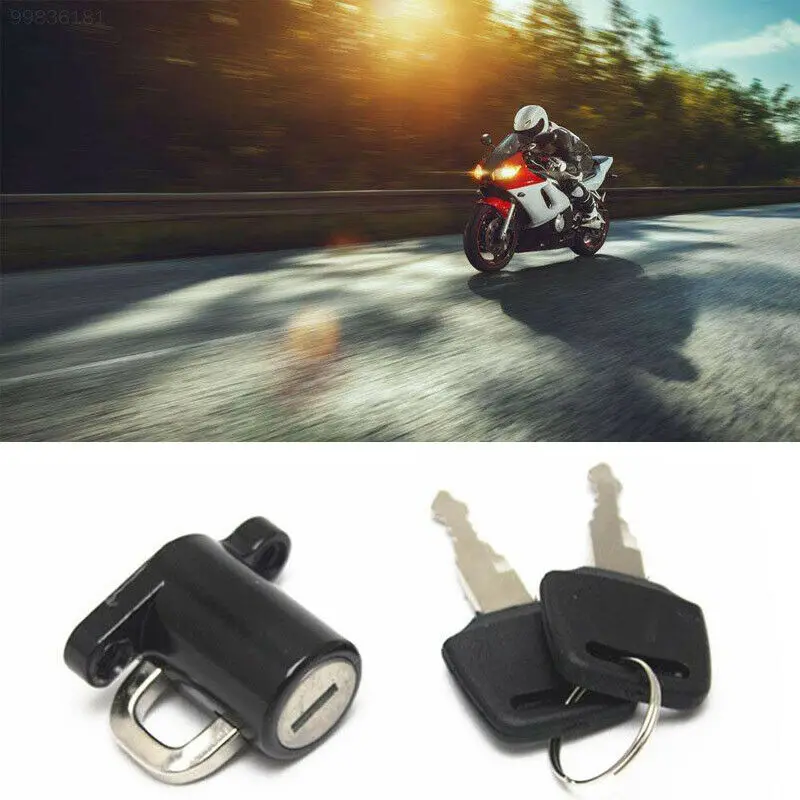 2pcs Anti-theft Motorcycle Bike Security Helmet Lock Hanger and 2 Keys Motorcycle Accessory 