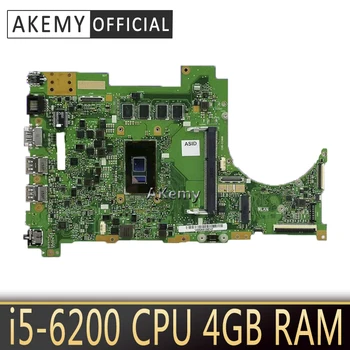 

Akemy N543UA Laptop motherboard for ASUS N543UA N543U N543 Test original mainboard 4G RAM / I5-6200U CPU 90NB09W0-R00010