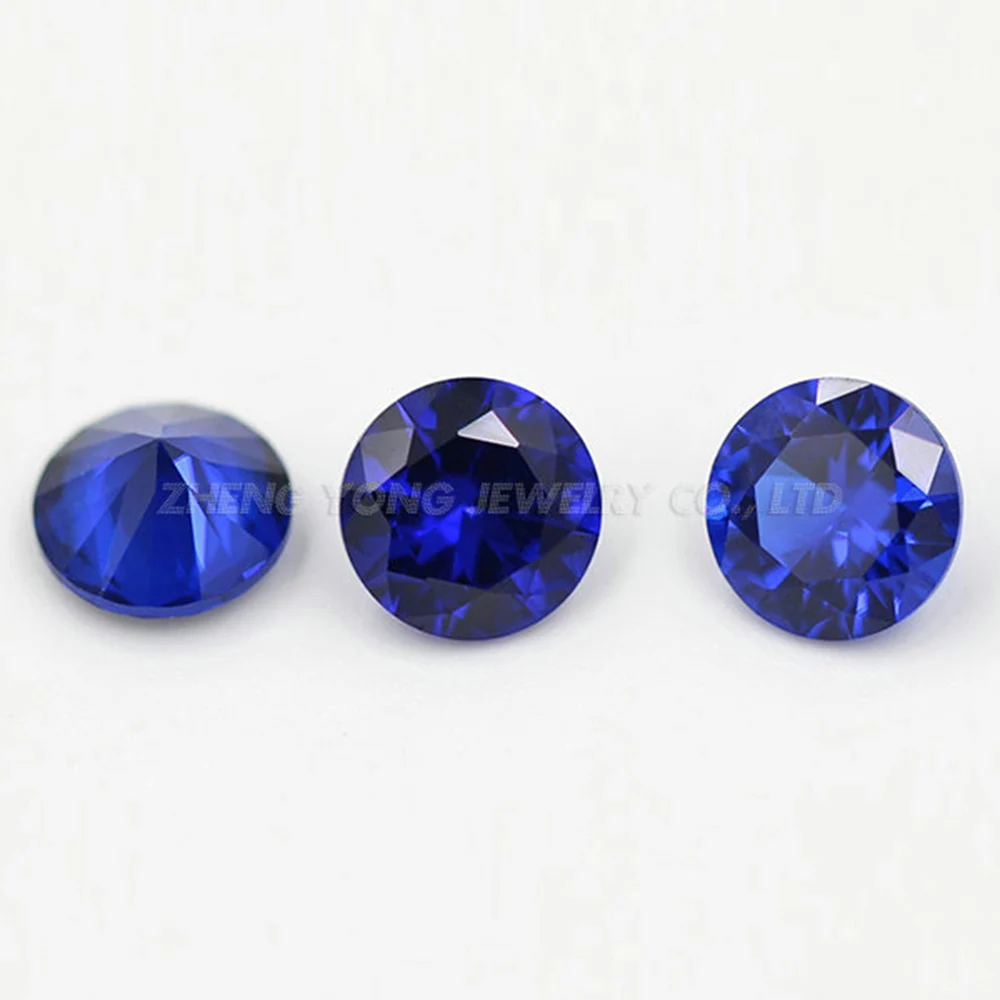wholesale price high quality round brilliant cut burman blue #112 synthetic Spinel gemstones | Украшения и аксессуары