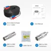 ANNKE 4PCS A Lot 30M 100 Feet BNC Video Power Cable For CCTV AHD Camera DVR Security System Black Surveillance Accessories 5