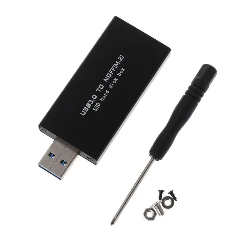 USB3.0 к NGFF корпус внешний NGFF M.2 SSD к USB 3,0 чехол для M.2 NGFF B+ M ключ 2242 42 мм SSD адаптер