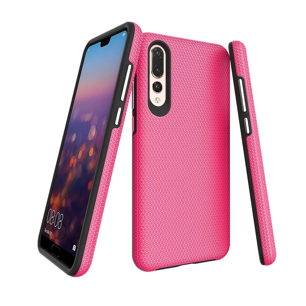 Neon Pink Противоударный чехол для телефона huawei P20 Pro 2 в 1 защита от падения задняя крышка для P20 - Цвет: Neon Pink