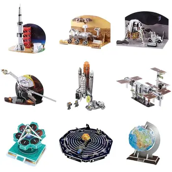 

3D Aerospace Solar System Globe Puzzle Jigsaw Educational Toy DIY Assembled Gift G99C