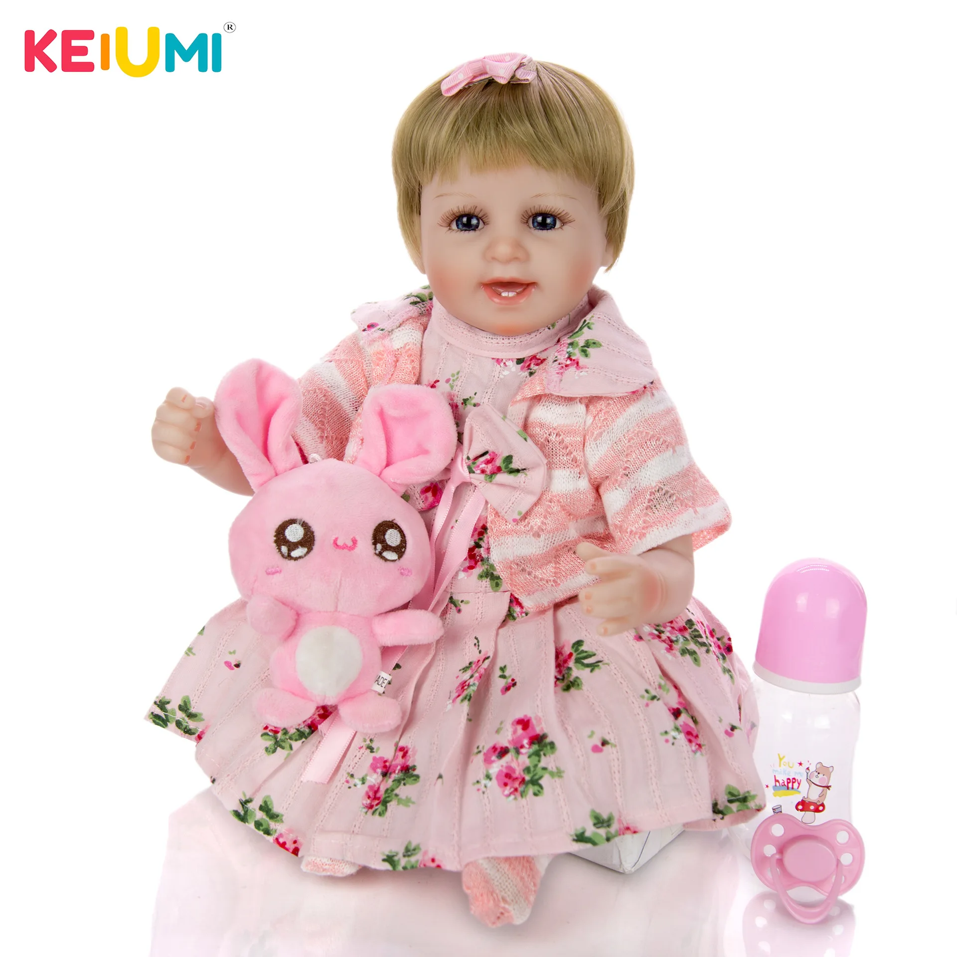 

Keiumi Hot Selling 18-Inch Reborn Baby Doll Model Infant Reborn Baby