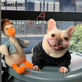 

Fashion Dog Sweater Clothes Winter Warm Pet Puppy Hoodie French Bulldog Pug Schnauzer Jacket Coat for Small Medium Dogs AQC36