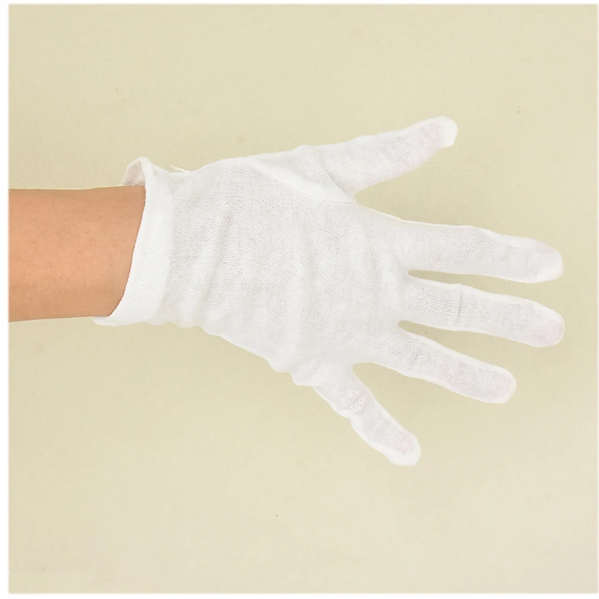 Work Gloves Protective Gloves Cotton Gloves Antistatic Gloves 1 Pair For Coin Jewelry Inspection Driver