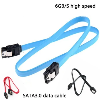 

50cm SATA 3.0 Cable SATA 3.0 III SATA3 6GB/s Data Cable Straight Cord SAS Cable Dual Channel Hard Drive Data Cable