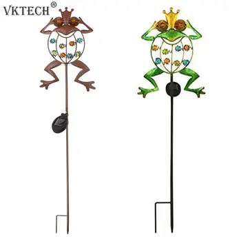 

10 LED Solar Lawn Lamp Frog Shape Solar Light Outdoor Garden Landscape Path Yard Decorative Lamp Waterproof Spike Light
