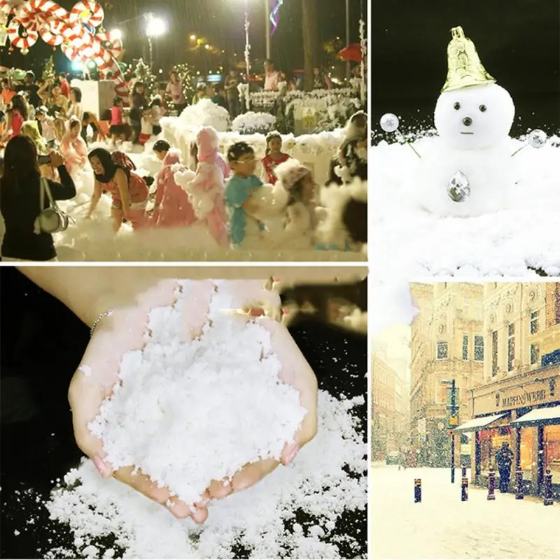 Fake Snow Artificial Fluffy Powder Instant Snow To Go Cloud Slime-Just Add Water Fake Snow Instant Snow Xmas Kid Gift Magic Tool