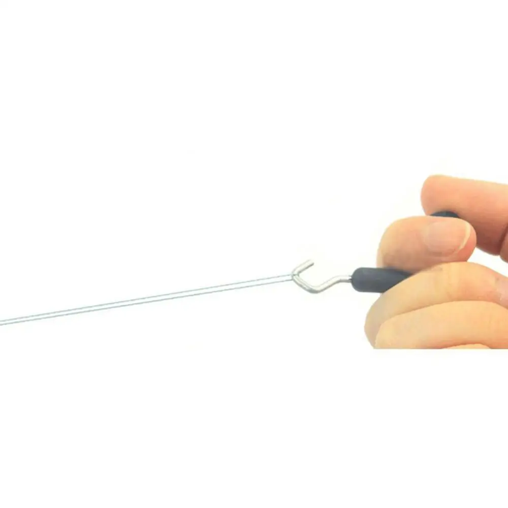 ABS Grip Stainless Steel Knot Hook Carp Fish Knot Puller Rig Making Tool Fishing Accessories 1Pcs