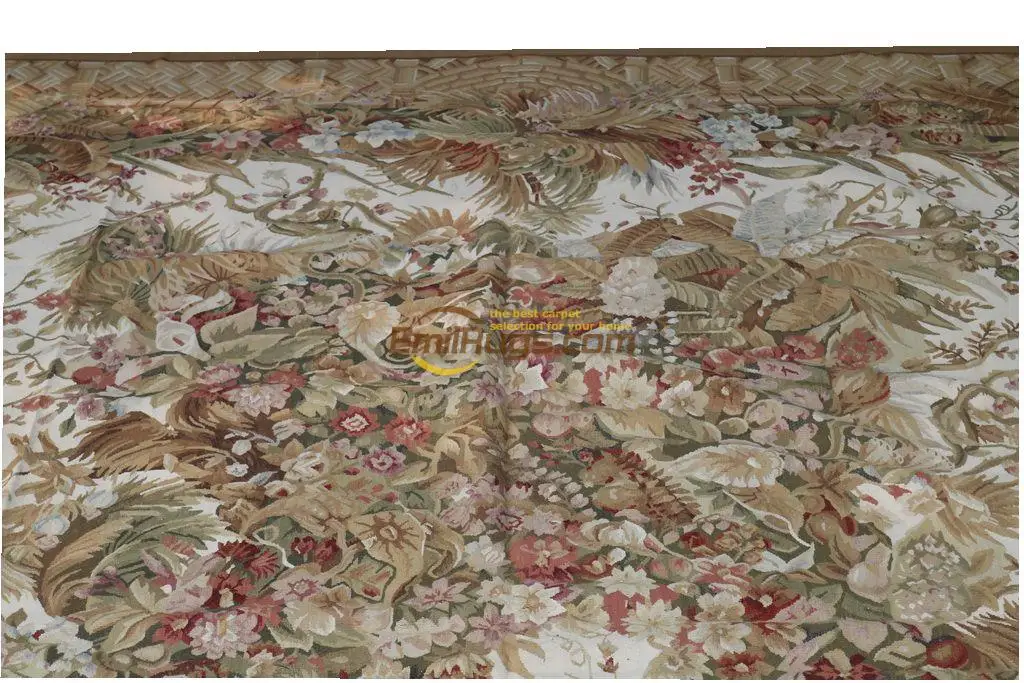 Французский aubusson ковры спальня en 305 см X 427 см(10 'X 14 ') YM21gc156aubyg6