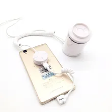 (10 set/lot) smartphone shop desktop counter anti-theft display sensor alarm charging device with remote control function new arrival 2018 small size white color remote control charging function security alarms display holder for smartphone