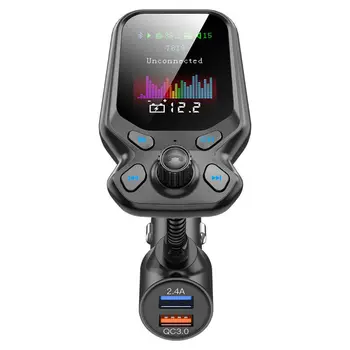 

Car MP3 Music Player Bluetooth 5.0 Receiver FM Transmitter Dual USB QC3.0 Charger U Disk / TF Card Lossless Music