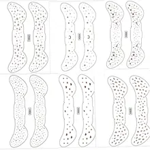 6 Sheets Temporary Party Face Decal Women Fashion Accessories Tattoo Freckles Stickers Makeup Stickers