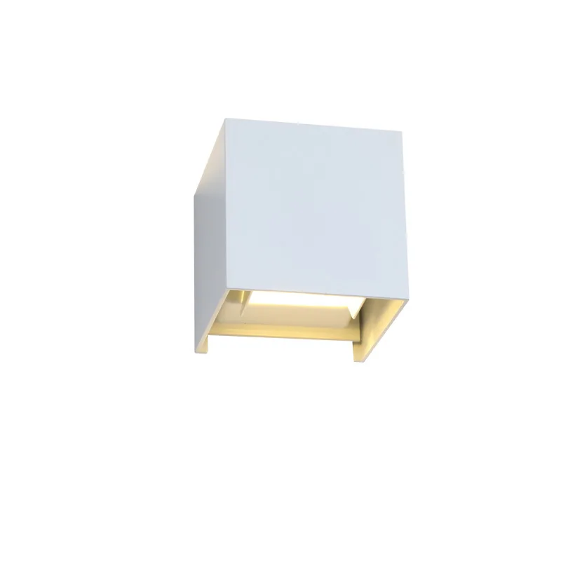 

Cross Border AliExpress LED Wall Lamp Outdoor Waterproof Outdoor Square Aluminum Double Headed Balcony Simple Wholesale