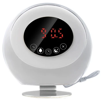 

Wake Up Light, Upgraded Sunrise Simulation Alarm Clock with Snooze & Sunset Simulation Function, Multi-Colorful Night Light and