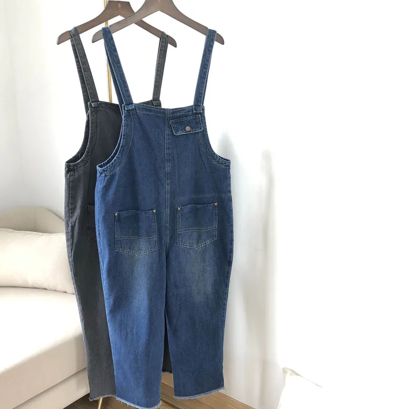 

Hallen Jeans Suspender Trousers Denim Jumpsuits Spring Women Casual Jeans Overalls Sleeveless Cotton Jumpsuits
