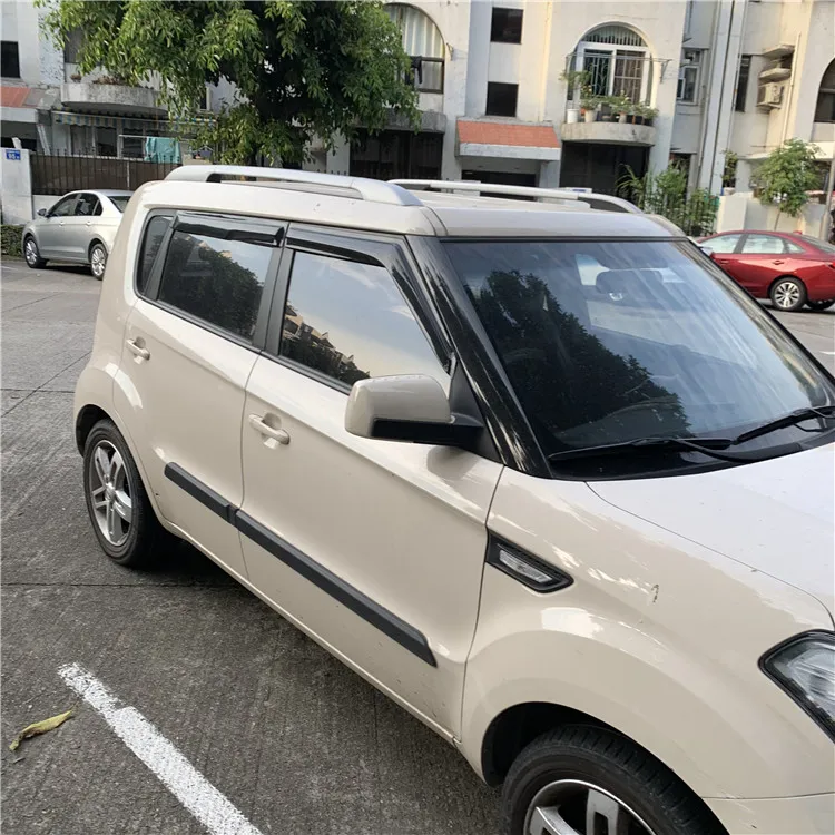 Для KIA SOUL Люк-задний Пластиковый оконный козырек 2010- вентиляционные шторы Защита от солнца и дождя для KIA SOUL