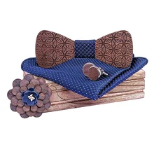 Взрывные модели деревянный галстук-бабочка для свадьбы Розовый галстук-бабочка квадратная брошь для шарфа набор запонок Мужские аксессуары логотип на заказ