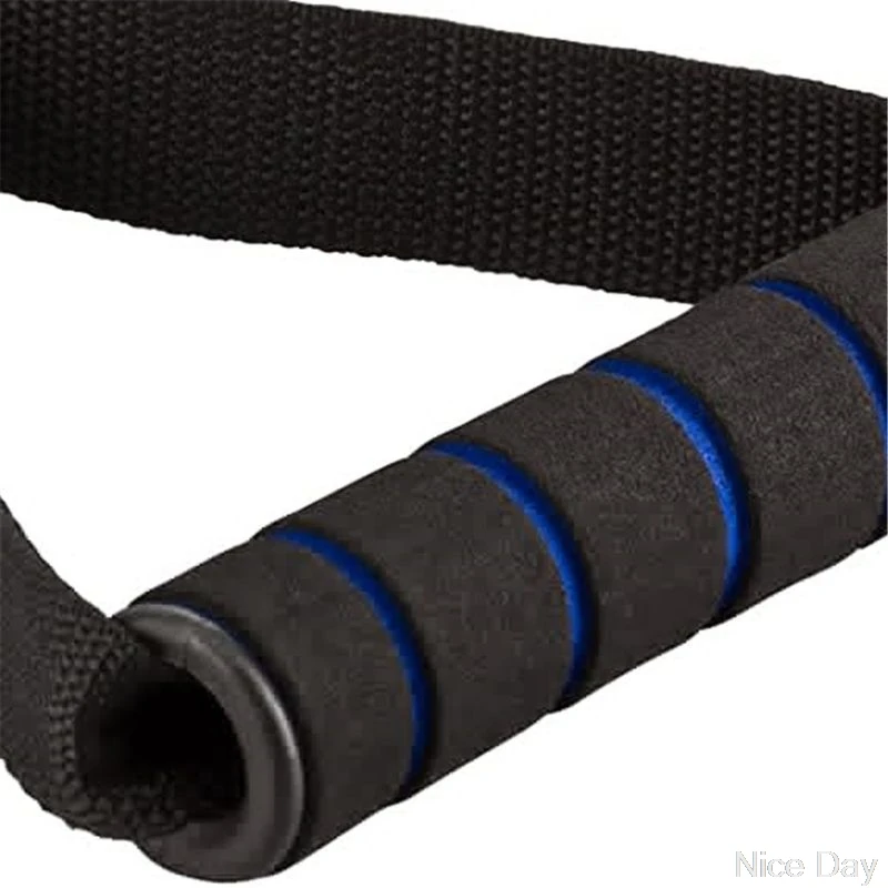 1pair Pull Rope Handle Resistance Bands Foam Handle Yoga Exercise Gym Training Arms Strength Fitness