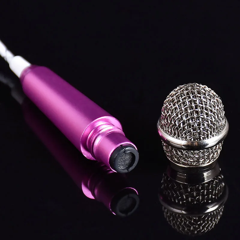 5,5 см* 18 см маленький размер портативный микрофон 3,5 мм стерео Студийный микрофон KTV Караоке мини микрофон для сотового телефона ноутбука ПК рабочего стола