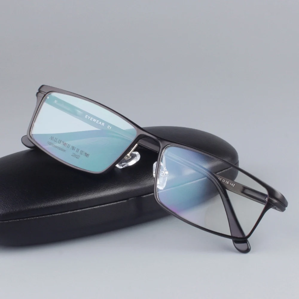 

Luxury PRIVATE Custom Manual Pure Titanium Frame Business Gentleman Mens Prescription Glasses Photochromic Grey Brown