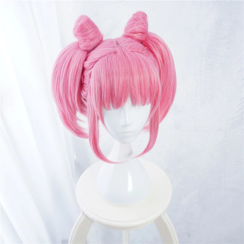 Парики для косплея Сейлор Мун Chibiusa высокотемпературные синтетические волосы